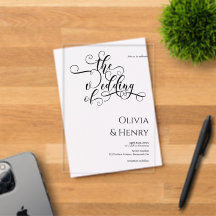 Elegant Romantisch Kalligrafie Schrift Huwelijk