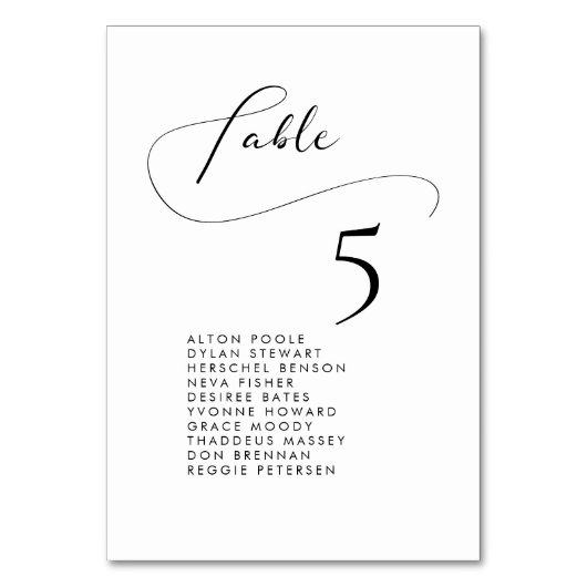 Elegant romantisch kalligrafiekaarten kaart (Voorkant)