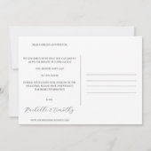 Elegant Romantisch Kleurenscript 1 Fotobruiloft Save The Date (Achterkant)