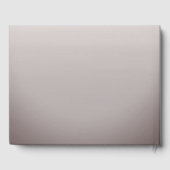 Elegant Romantisch Koraal Goud Script Bloemen brui Gastenboek (Achterkant)