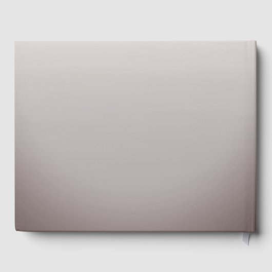 Elegant Romantisch Koraal Goud Script Bloemen brui Gastenboek (Achterkant)