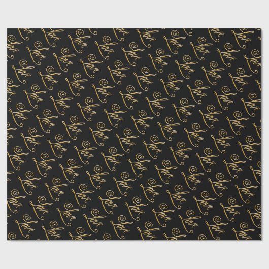 Elegant, romantisch, liefde cadeaupapier (Vlak)