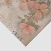 Elegant Romantisch Meisje Bloemen Abstracte Kunst  Tissuepapier (Detail)