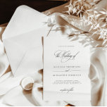 Elegant romantisch monogram classy bruiloft kaart<br><div class="desc">Het vastleggen van de essentie van klassieke romance, is deze uitnodiging de perfecte keuze voor koppels die op zoek zijn naar een vleugje nostalgie gecombineerd met moderne elegantie. Ontworpen om te coördineren met het "Augusta" bruiloft uitnodiging Collectie. Klik op Details om details te wijzigen. Als u de tekst wilt verplaatsen...</div>