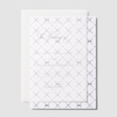 Elegant romantisch monogram classy bruiloft vellum uitnodigingen (Offset (Uitnodiging))