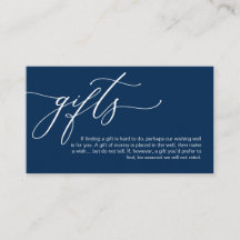 Elegant Romantisch, Navy Blue, Een notitie over ge