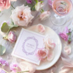Elegant  Romantisch Paarse Vrijgezellenfeest Servet<br><div class="desc">Deze servetten zijn perfect gemaakt met een delicaat -geïnspireerd ontwerp en een zacht roze tint en stralen verfijning en romance uit. Elk servet voegt een vleugje elegantie toe aan uw tafelinstellingen,  waardoor de algehele esthetiek van uw viering wordt verhoogd.</div>