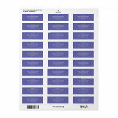 Elegant Romantisch Retouradreslabel Etiket (Full Sheet)
