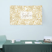 Elegant romantisch roos afbeelding spandoek (Beurs)
