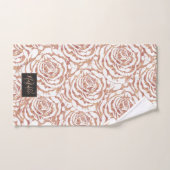Elegant romantisch roos gouden rozen afbeelding bad handdoek (Handdoek)