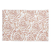 Elegant romantisch roos gouden rozen afbeelding kussensloop (Achterkant)