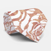 Elegant romantisch roos gouden rozen afbeelding stropdas (Opgerold)