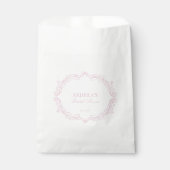 Elegant  Romantisch Roze Vrijgezellenfeest Bedankzakje (Voorkant)