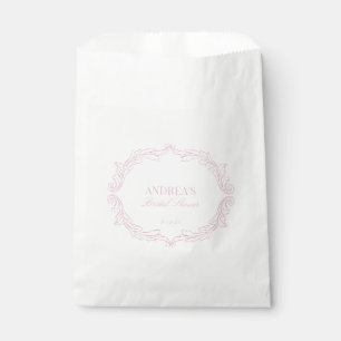 Elegant  Romantisch Roze Vrijgezellenfeest Bedankzakje