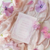 Elegant  Romantisch Roze Vrijgezellenfeest Kaart