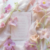 Elegant  Romantisch Roze Vrijgezellenfeest Kaart