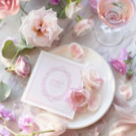 Elegant  Romantisch Roze Vrijgezellenfeest Servet<br><div class="desc">Deze servetten zijn perfect gemaakt met een delicaat -geïnspireerd ontwerp en een zacht roze tint en stralen verfijning en romance uit. Elk servet voegt een vleugje elegantie toe aan uw tafelinstellingen,  waardoor de algehele esthetiek van uw viering wordt verhoogd.</div>