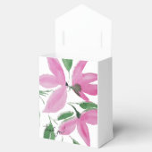 Elegant Romantisch Roze Wildbloemen Waterverf Kuns Bedankdoosjes (Geopend)