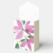 Elegant Romantisch Roze Wildbloemen Waterverf Kuns Bedankdoosjes (Geopend)