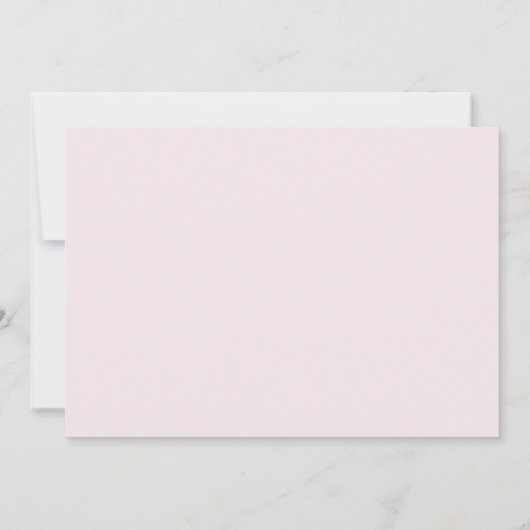 Elegant Romantisch Roze Wildbloemen Waterverf Kuns Save The Date (Achterkant)