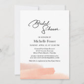 Elegant romantisch simpel roze Vrijgezellenfeest Kaart (Voorkant)