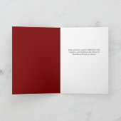 Elegant Romantisch Valentijnsdag paar 4 foto Feestdagen Kaart (Binnen)