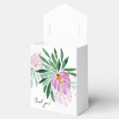 Elegant Romantisch Violet Paarse Bloemen Waterverf Bedankdoosjes (Geopend)
