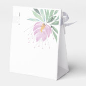 Elegant Romantisch Violet Paarse Bloemen Waterverf Bedankdoosjes (Achterkant)
