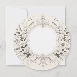 Elegant rond Lijst Kaart