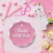 "Elegant rond papier Bord" Papieren Bordje (Feest)