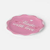 "Elegant rond papier Bord" Papieren Bordje (Gekanteld)