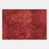 Elegant rood blauw zangerkerst inpakpapier vel (Voorkant 2)