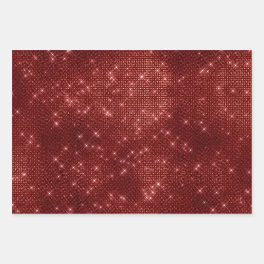 Elegant rood blauw zangerkerst inpakpapier vel (Voorkant 2)