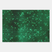 Elegant rood blauw zangerkerst inpakpapier vel (Voorkant)