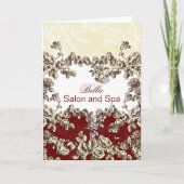 elegant rood bloeiend Zaken Dank u Kaarten (Voorkant)