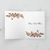 elegant rood bloeiend Zaken Dank u Kaarten (Binnen)