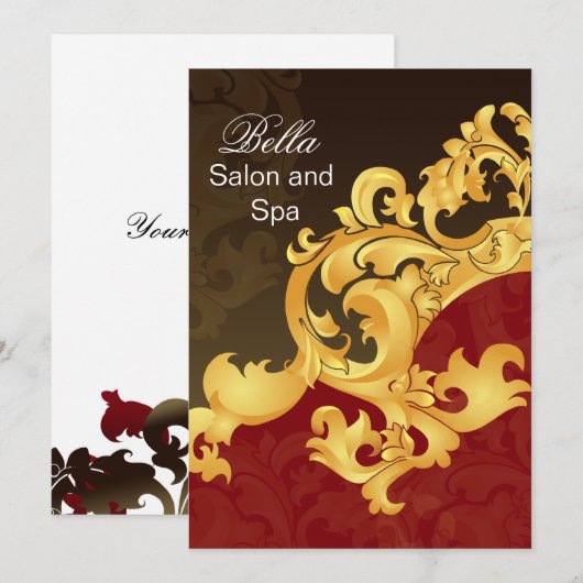 elegant rood bloeiend Zaken Dank u Kaarten (Voorkant / Achterkant)