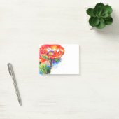 Elegant rood bloemenschilderij waterverf post-it® notes (Kantoor)