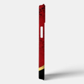 elegant rood damast patroon gepersonaliseerd Case-Mate iPhone case (Achterkant / Rechts)