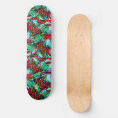 Elegant rood en blauw skateboard (Voorkant)