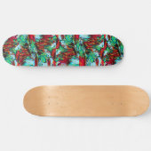 Elegant rood en blauw skateboard (Horizontaal)
