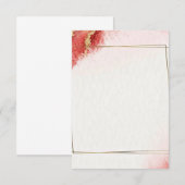 Elegant rood en goud bruiloftsbudget zonder detail kaart (Voorkant / Achterkant)