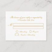 Elegant rood en goud Chinees dubbel geluk RSVP Informatiekaartje (Achterkant)