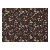 Elegant rood en goud Roos bloemmotief Tafelkleed (Voorkant (Horizontaal))