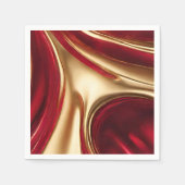 Elegant -Rood en Goud- Servet (Voorkant)