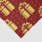 Elegant rood en goud tissuepapier (Detail)