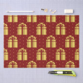 Elegant rood en goud tissuepapier (Craft)
