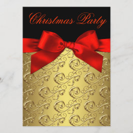 Elegant rood en goud zakelijk kerstfeest kaart