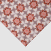 Elegant rood en grijs modern geometrisch patroon tissuepapier (Detail)