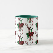 Elegant Rood- en Groene Buffalo Plays Reindeer Cou Mok (Midden)